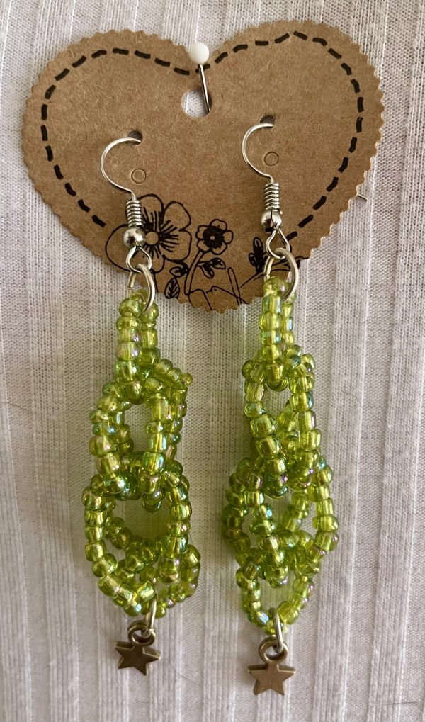 Grüne Glasperlen - Set -Halskette, Armband, Ohrringe - Image 7